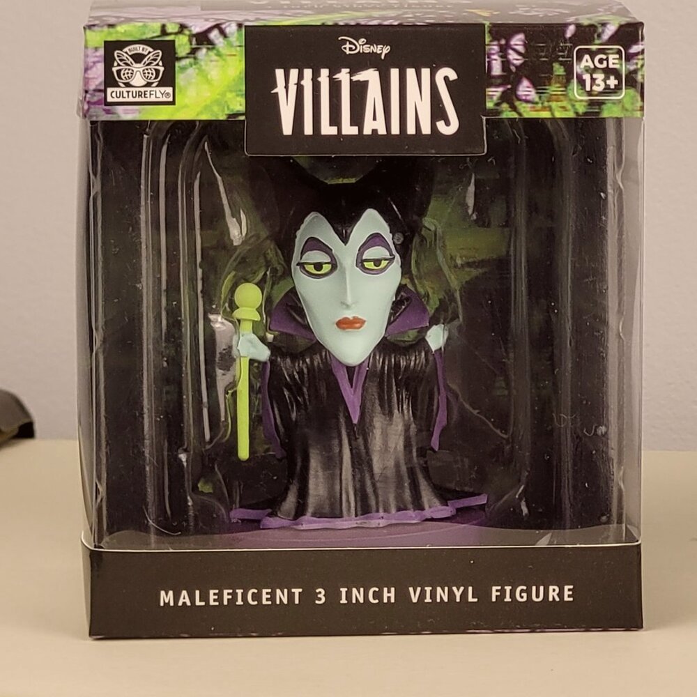 NIB Disney Snow White Villains Maleficent Mini Figure Doll Collectible Toy